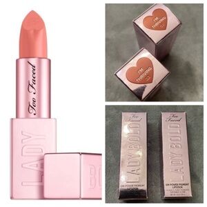 New! TWO pieces Too faced Lady Bold lipstick in I’m Thriving 27628